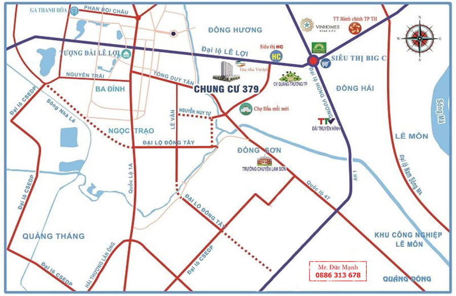 vị trí chung cư 379 th complex